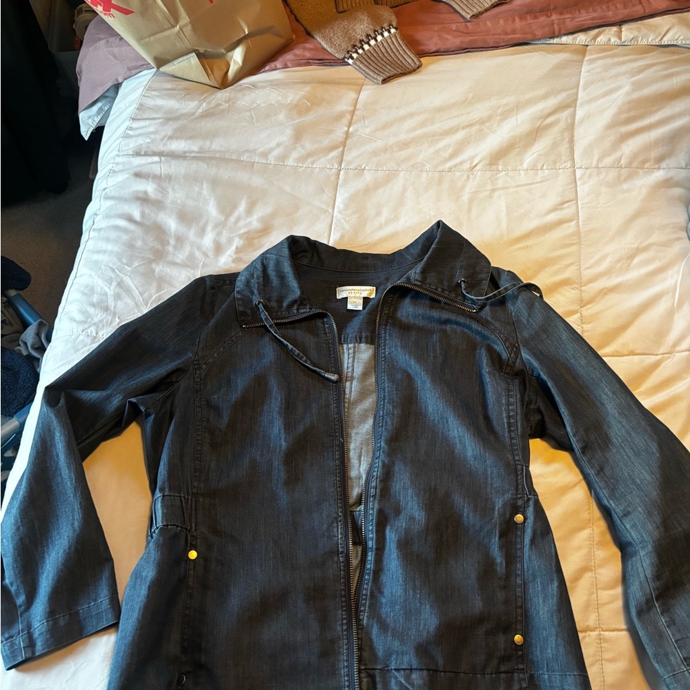 Christopher & Banks Dark Denim Jacket